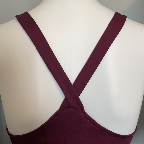 NWT BCBG MAXAZRIA Deep Red Maxi Dress - Picture 5 of 9